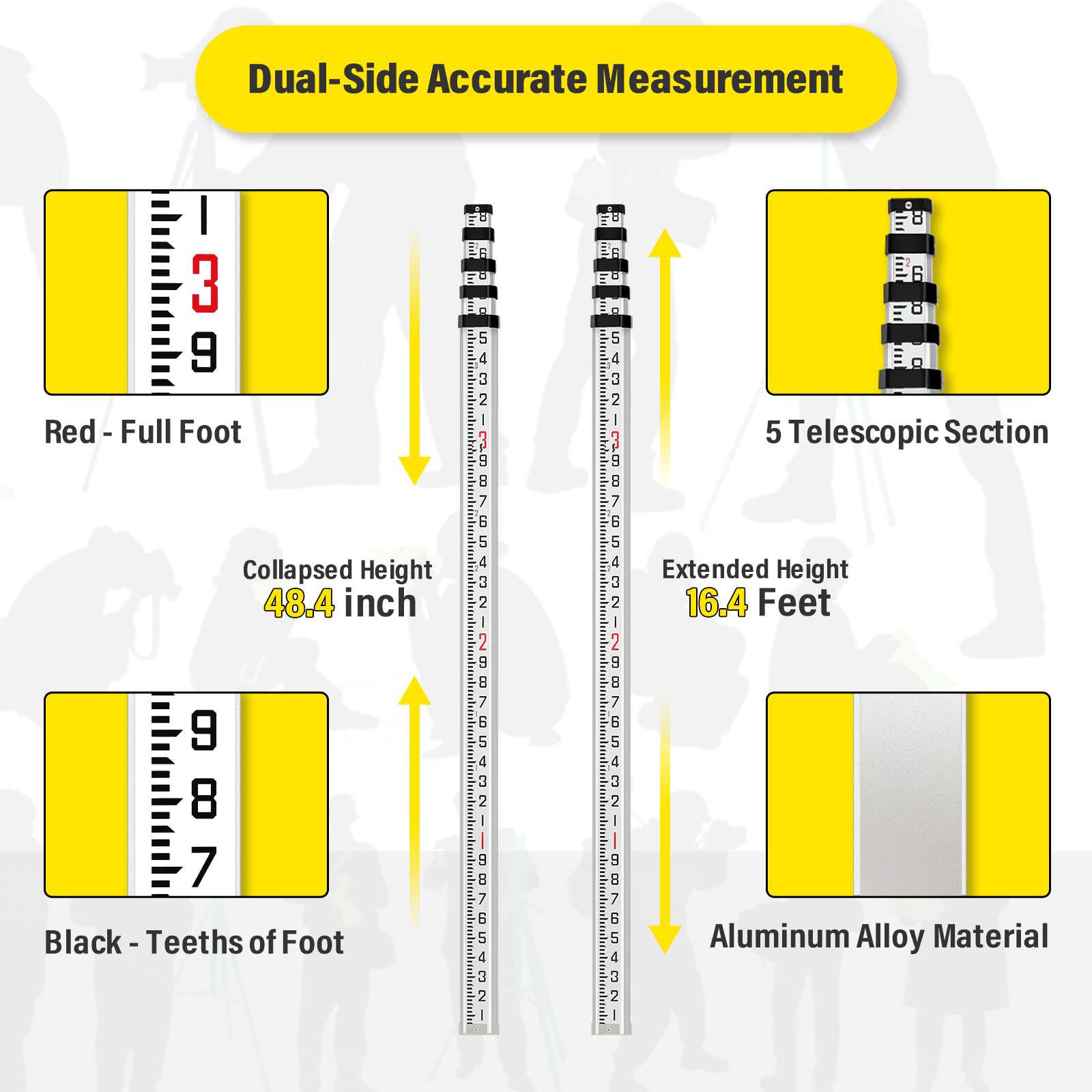 Surveying poles-n