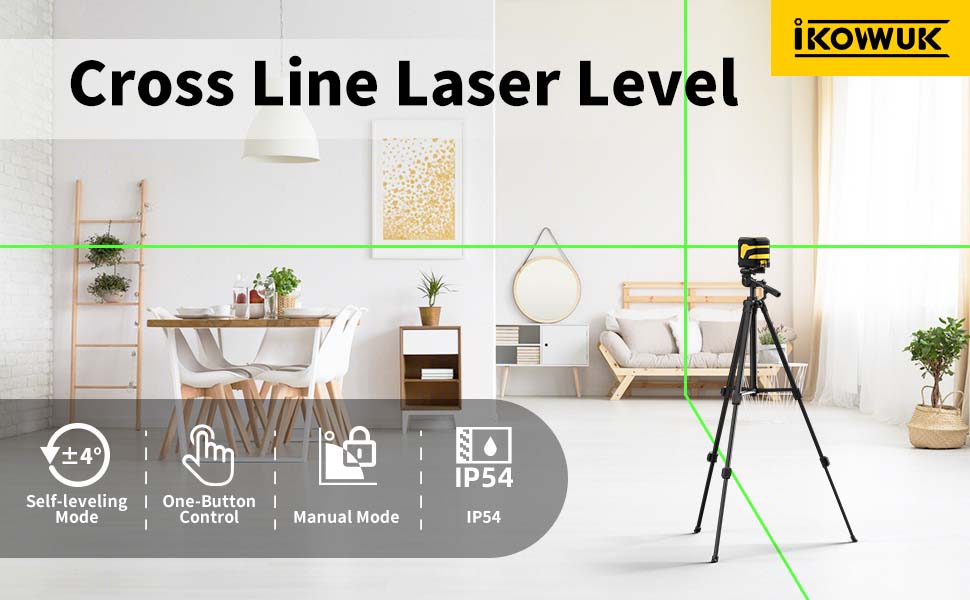 IKOVWUK 2 Line Laser Level